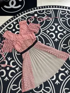 極美品】セルフポートレート 花柄 スパンコール チュール マキシ