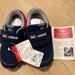 mikiHOUSE x Mizuno スニーカー 19cm ネイビー/レッド新品