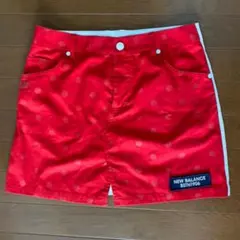 ⛳️ニューバランスゴルフ　スカート　ホワイト✖️レッド