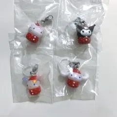 匿名配送 サンリオキャラクターズ いちごめじるしアクセサリー 4点セット