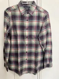 美品　メンズ　ユニクロ　ボタンシャツ　ネルシャツ　Mサイズ　トップス　チェック