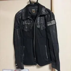 Schott ショット レザージャケット レオパード ヒョウ柄 M65タイプ L