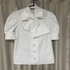 Treat ürself ribbon tie blouse リボンタイブラウスのサムネイル