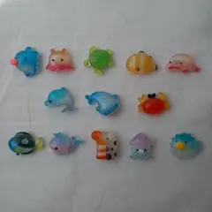 良品！海の生き物 立体デコレーションシール 13個セット
