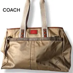 コーチ　10664 トートバッグ　ハンプトンズ　ウィークエンド ナイロン×レザー