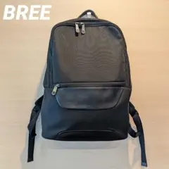 BREE ナイロン × レザー 黒 バックパック リュック ビジネス A4収納可のサムネイル