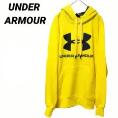 UNDER ARMOUR イエローパーカー フード付き　男女兼用　SMサイズ