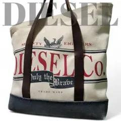 【レア】 DIESEL ディーゼル トート バッグ メンズ デニム レザー A4