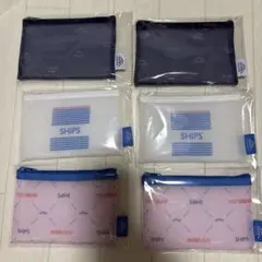 evian オリジナルメッシュポーチ コンプリート×2セット