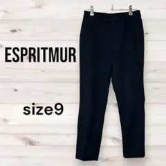 エスプリミュール スラックス パンツ　レディース　ビジネス　スーツ　紺　ネイビー