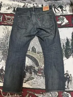 Levi's 501 ストレートデニム 34/32 ダークブルー