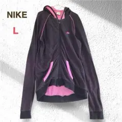 NIKE ナイキ ジップアップ パーカー L レディース バイカラー ゆったり