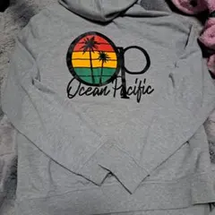 Ocean Pacific グレー ジップアップパーカー