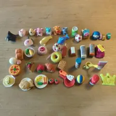 食べ物・動物デザイン消しゴムセット約40個