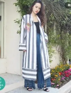 MURUAのフラワー刺繍ガウン★グレータイプ★定価１０２３０円