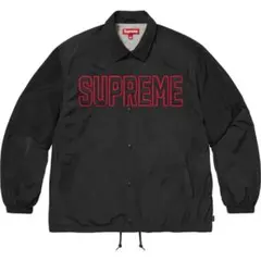 新品Supreme 26SS コーチジャケット　黒L ステッカー付き シャツのサムネイル