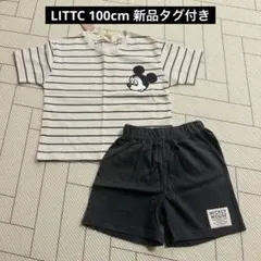 ミッキーマウス ストライプ Tシャツとショーツ セット 100cm