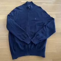 Ralph Lauren ネイビー ジップアップカーディガン