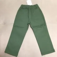 【未使用品】100㎝　ロングパンツ　オリーブグリーン