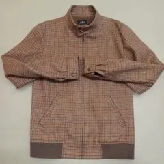 A.P.C. ブラウン系チェック ブルゾン