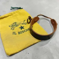 イルビゾンテ　レザー　ブレスレット　バングル　調整可能　b