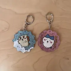 ちいかわ　ラメアクリル　キラキラキーホルダー　2種セット