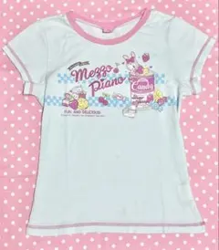 平成レトロ】新品タグ付 メゾピアノ 水色 ベリエちゃんTシャツ 160