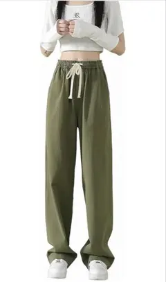 レディース ワイドパンツ 綿麻 着痩せ 春 夏 秋 お出かけ オフィス 美脚