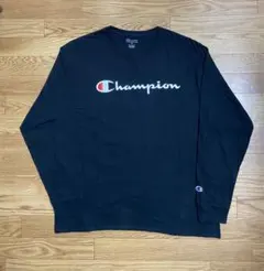 US規格 Champion チャンピオン デカロゴ ロンT リバースウィーブ