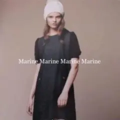 バーバリーブルーレーベル ニット デニム ワンピース