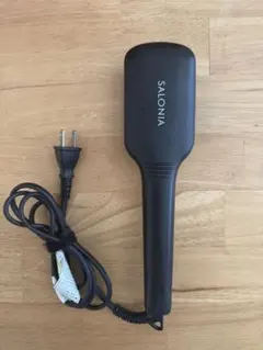 SALONIA ブラシヘアアイロン ブラック