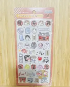 ボンボンドロップシール　和柄　雷門