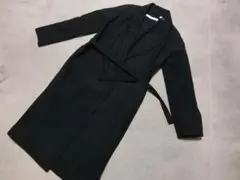 みみ様専用　ユニクロ×ルメール　カシミヤ混　ガウンコート　ブラック　M