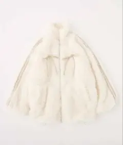 one after another NICE CLAUP ボアブルゾン ホワイト