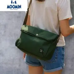 新品　MOOIN　レディース　A5　ショルダーバッグ　通勤　通学　グリーン　GN