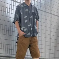 Tommy Bahama シルク製 柄シャツ 総柄 半袖シャツのサムネイル