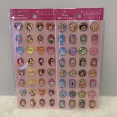 【ラスト1点】ディズニープリンセス ストーンシール2点セット