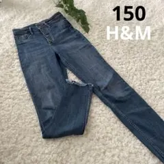 150 H&M デニム　ズボン　女の子