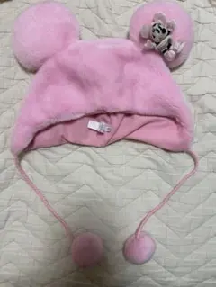 ディズニー ファンキャップ ミニー マスコット付き　ピンク