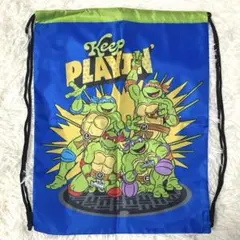 ミュータントタートルズ ナップサック ブルー×グリーン