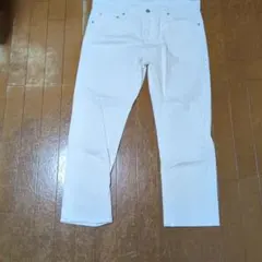 UNIQLO JEANS ホワイト ストレートデニム