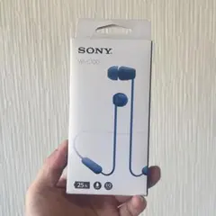 SONY WI-C100 ブルー ワイヤレスイヤホン