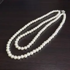 イミテーション　パール　ネックレス　2連