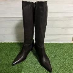 ❤️【大特価】ICB ロングブーツ　ダークブラウン　22〜22.5cm
