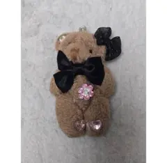 クマのマスコット ラインストーン ジュエリー りぼん ぬいぐるみ テディベア