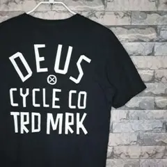 【美品！】DEUS デウスエクスマキナ バックプリント Tシャツ ブラックS