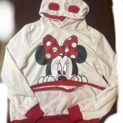 ミニーマウス パーカー フード付き