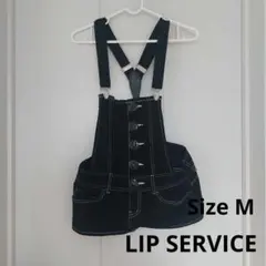 LIP SERVICE サロペット ブラック Mサイズのサムネイル