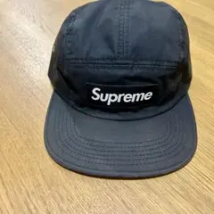 Supreme Waxed Cotton Camp Cap ブラック 黒
