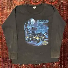神サイズ USA製 XXLハーレーダビッドソン サーマル ロンT 長袖Tシャツ